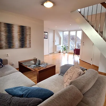 Penthouse With Panoramic Fjord Views - Private Terrace In Center Bergen