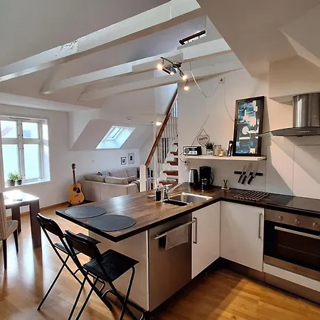 Lejlighed Penthouse With Panoramic Fjord Views - Private Terrace In Center *